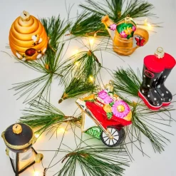 New House of Seasons Weihnachtsbaumschmuck Bienenkrob braun D 7,5 H 9 cm Weihnachtskugeln & -Anhänger