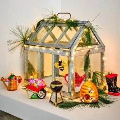 New House of Seasons Weihnachtsbaumschmuck Bienenkrob braun D 7,5 H 9 cm Weihnachtskugeln & -Anhänger