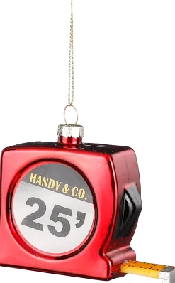 Hot House of Seasons Weihnachtsbaumschmuck Maßband rot 9 x 3,5 x 7 cm Weihnachtskugeln & -Anhänger