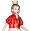 Discount House of Seasons Weihnachtsbaumschmuck Fußballspieler rot / weiß 7 x 6,5 x 13,5 cm Weihnachtskugeln & -Anhänger