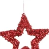 Sale House of Seasons Weihnachtsbaumschmuck Stern Maria rot D 20 H 0,5 cm Weihnachtskugeln & -Anhänger