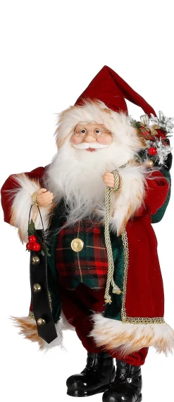 Online House of Seasons Weihnachtsdeko Weihnachtsmann rot 23 x 17 x 47 cm Weihnachtsfiguren & -Objekte