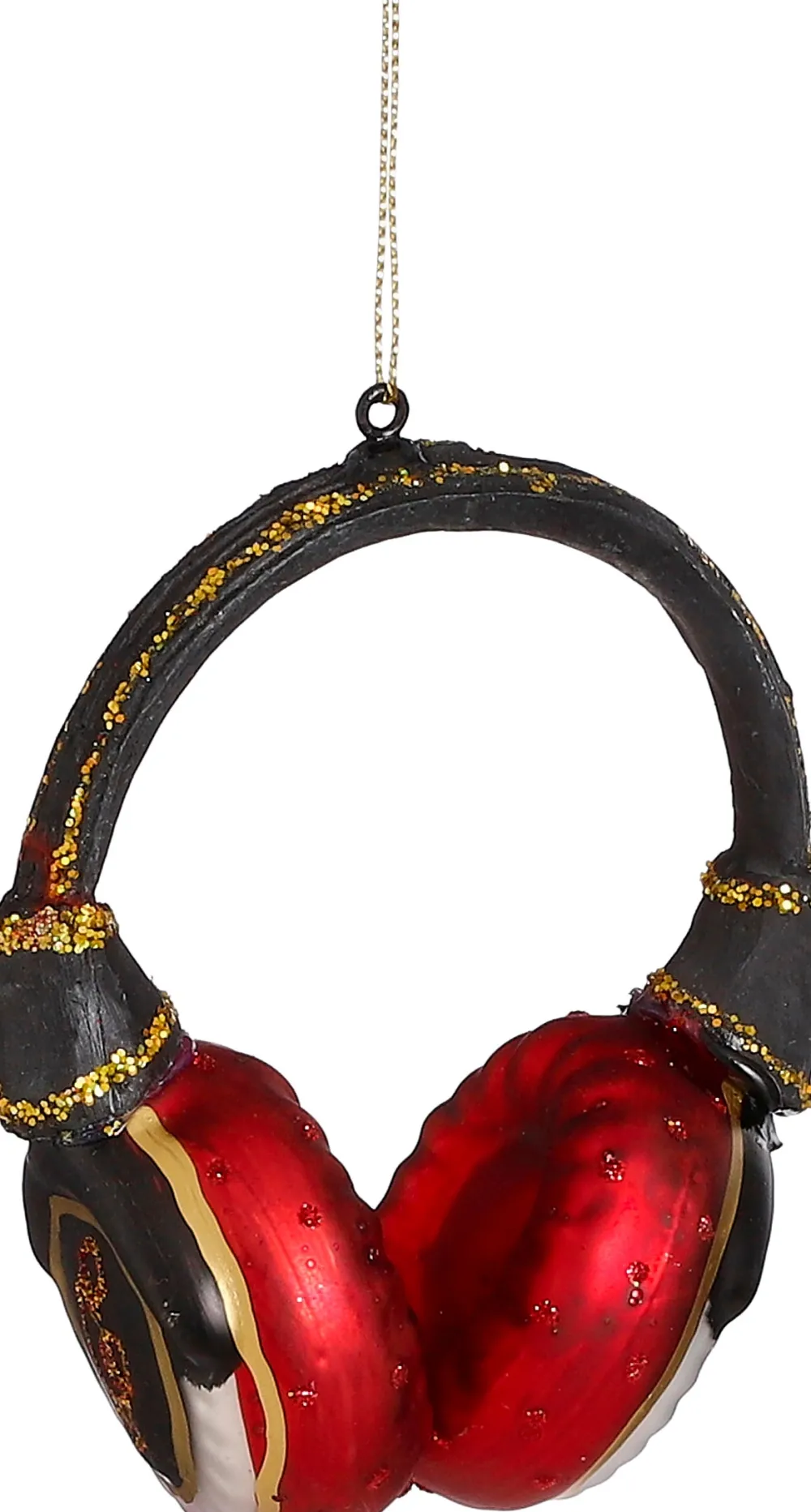 Outlet House of Seasons Weihnachtsbaumschmuck Kopfhörer rot 9,5 x 5 x 11 cm Weihnachtskugeln & -Anhänger