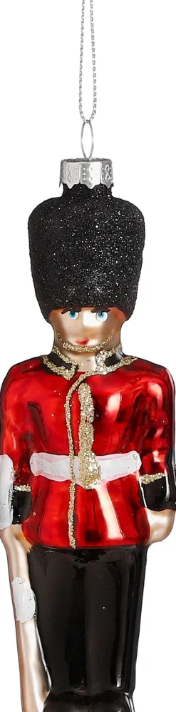 Discount House of Seasons Weihnachtsbaumschmuck Royal Guard rot 4,5 x 2,5 x 14,5 cm Weihnachtskugeln & -Anhänger