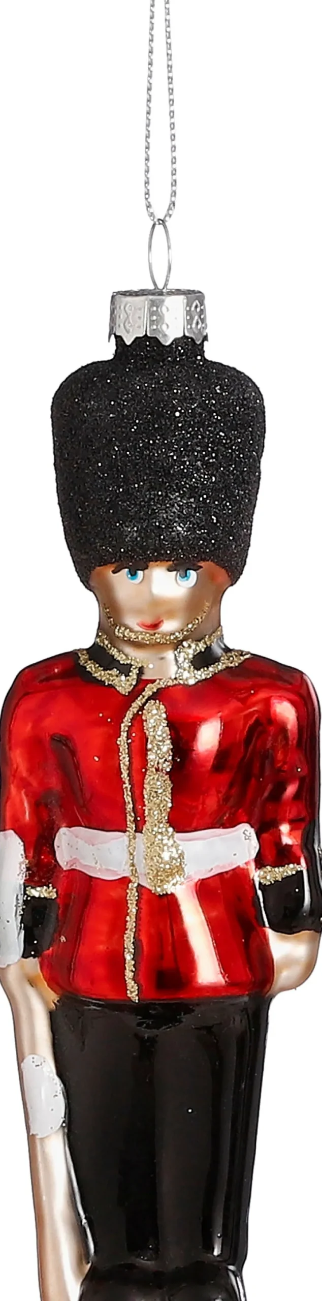 Discount House of Seasons Weihnachtsbaumschmuck Royal Guard rot 4,5 x 2,5 x 14,5 cm Weihnachtskugeln & -Anhänger