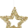 Online House of Seasons Weihnachtsbaumschmuck Stern Maria gold D 20 H 0,5 cm Weihnachtskugeln & -Anhänger