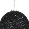 House of Seasons Weihnachtskugel schwarz mit Glitzer D 8 cm Weihnachtskugeln & -Anhänger