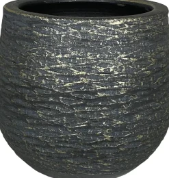 Online HS Blumentopf Lissabon D 28 H 27 cm schwarz Blumentöpfe & Pflanzgefäße|Blumentöpfe