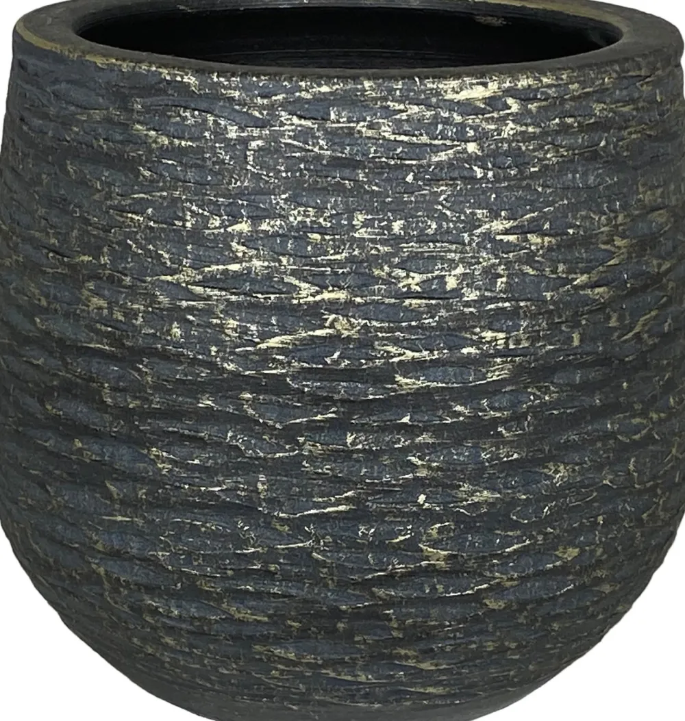 Online HS Blumentopf Lissabon D 28 H 27 cm schwarz Blumentöpfe & Pflanzgefäße|Blumentöpfe