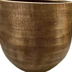 Clearance HS Blumentopf Nagano gold D 28 H 26 cm Blumentöpfe & Pflanzgefäße|Blumentöpfe