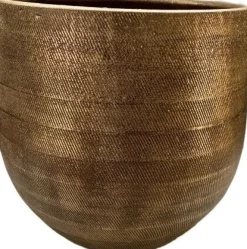 Clearance HS Blumentopf Nagano gold D 28 H 26 cm Blumentöpfe & Pflanzgefäße|Blumentöpfe