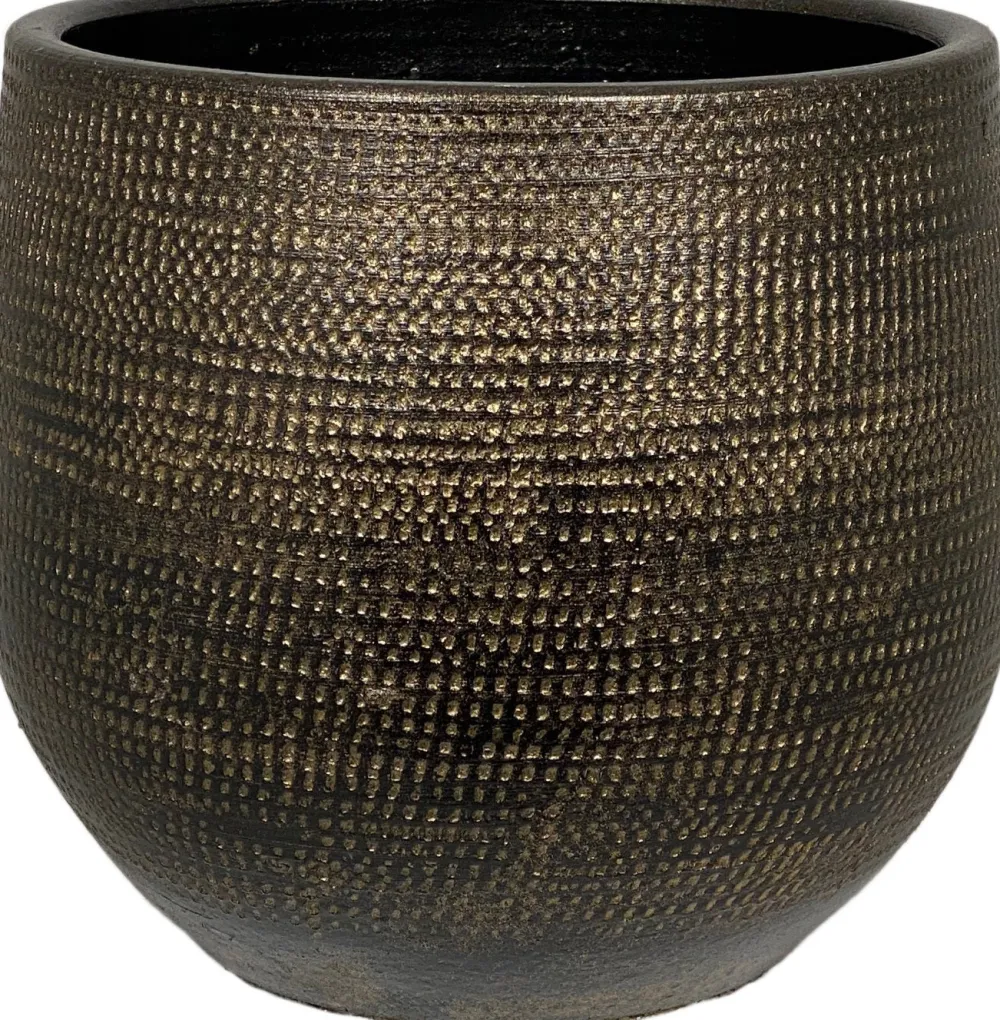 Outlet HS Blumentopf Tokio gold D 32 H 30 cm Blumentöpfe|Blumentöpfe & Pflanzgefäße