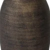HS Vase Tokio schwarz / gold D 26 H 100 cm Vasen & Krüge|Blumentöpfe & Pflanzgefäße