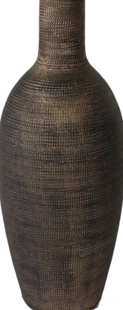 HS Vase Tokio schwarz / gold D 26 H 100 cm Vasen & Krüge|Blumentöpfe & Pflanzgefäße