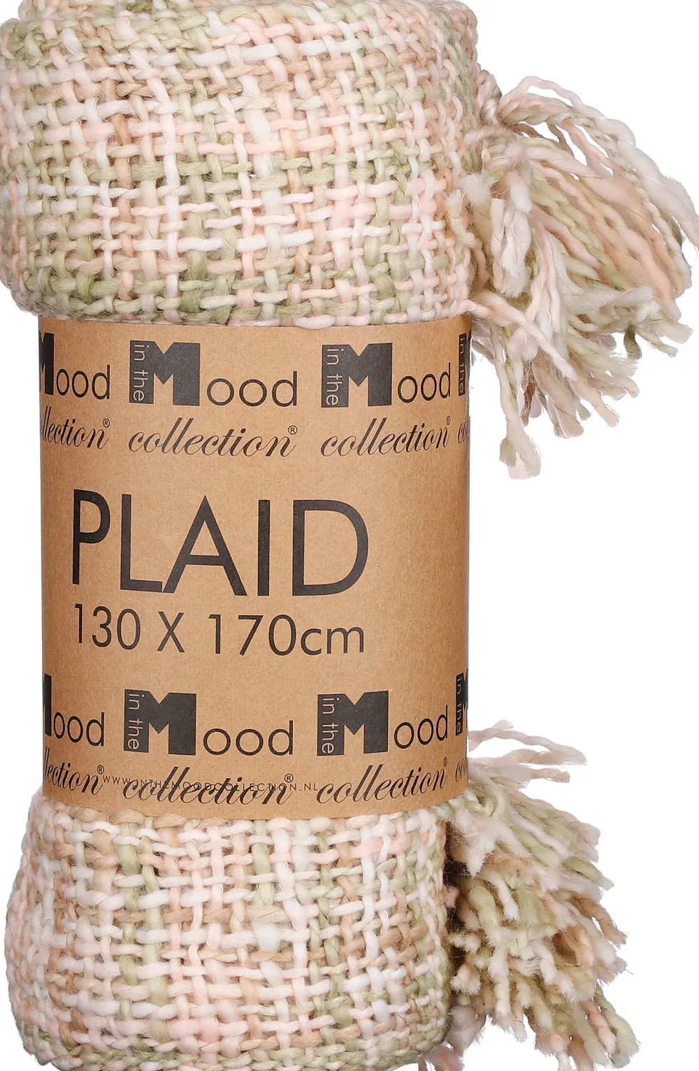 Hot In the Mood Collection Decke Italy grün/rosa 170 x 130 cm Decken & Plaids