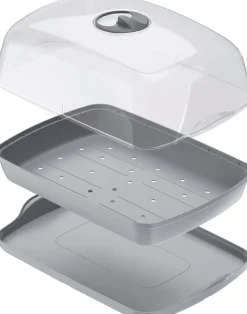 Best Anzuchtkasten mit Deckel grau 39,1 x 25,7 x 18,5 cm Anzuchtkästen & Mini-Gewächshäuser
