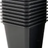 New Anzuchttöpfe viereckig schwarz D 9 cm 9 St. Anzuchttöpfe