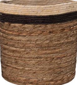 Aufbewahrungskorb Didi naturell / schwarz / weiß D 28 H 27 cm Aufbewahrung