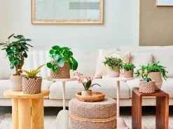 Outlet Beistelltisch Eza natur 30 x 30 x 85 cm Beistelltische|Beistelltische