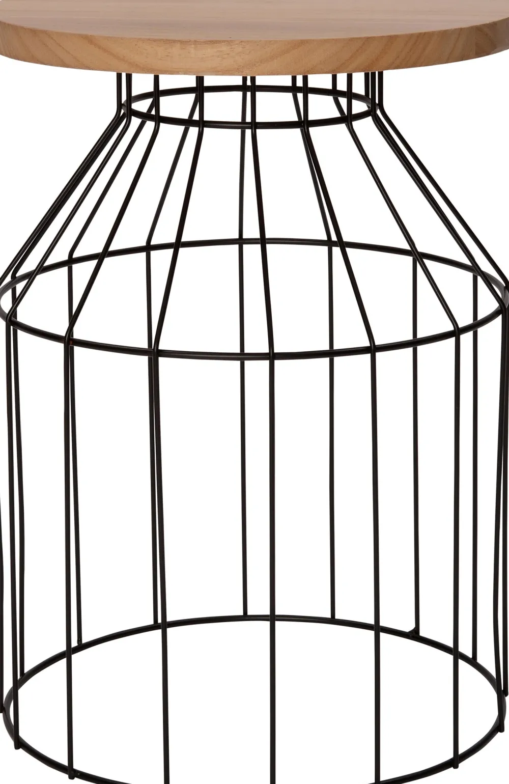 Hot Beistelltisch Orion schwarz / natur D 30 H 42 cm Beistelltische|Beistelltische