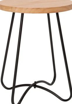 Sale Beistelltisch Oona schwarz / natur D 35 H 39 cm Beistelltische|Beistelltische