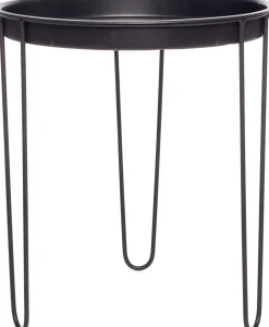 New Beistelltisch Tray schwarz D 39 cm H 45 cm Beistelltische|Beistelltische