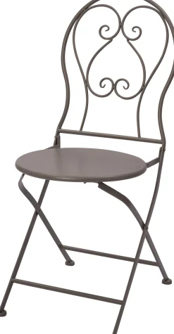 Outlet Bistrostuhl Jules grau 38 x 49 x 90 cm Gartenstühle