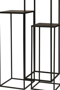 New Blumenständer Teun schwarz 22 x 22 x 60 cm Beistelltische|Beistelltische