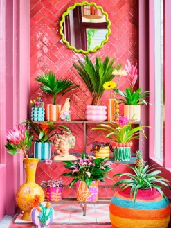 Best Blumentopf Akio rosa/orange D 17 H 17 cm Blumentöpfe & Pflanzgefäße|Blumentöpfe