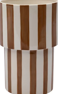 Online Blumentopf Amel braun / weiß D 18 H 27 cm Blumentöpfe & Pflanzgefäße|Blumentöpfe