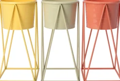 Outlet Blumentopf auf Beinen Mavi orange 23 x 23 x 47 cm Blumentöpfe & Pflanzgefäße