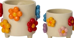 Blumentopf auf Füßen Teddie beige D 17,2 H 14,5 cm Blumentöpfe & Pflanzgefäße|Blumentöpfe