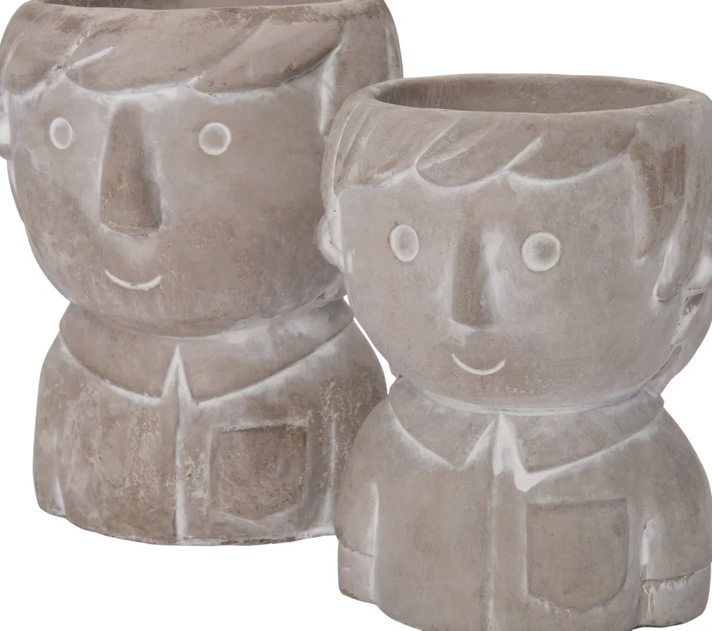 Discount Blumentopf Beau grau D 10,5 H 10,5 cm Blumentöpfe|Blumentöpfe & Pflanzgefäße