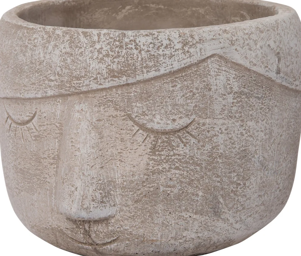 Discount Blumentopf Beau grau D 11,5 H 12 cm Blumentöpfe|Blumentöpfe & Pflanzgefäße