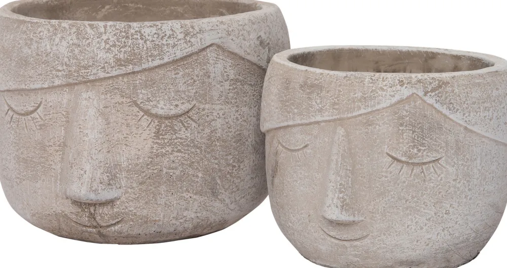 Discount Blumentopf Beau grau D 11,5 H 12 cm Blumentöpfe|Blumentöpfe & Pflanzgefäße