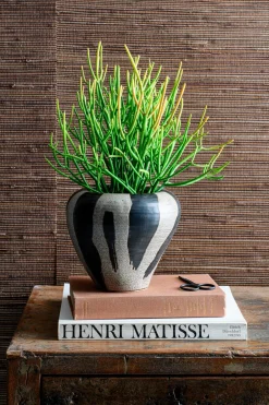 Outlet Blumentopf Beetle braun/schwarz D 10 H 9 cm Blumentöpfe & Pflanzgefäße|Blumentöpfe