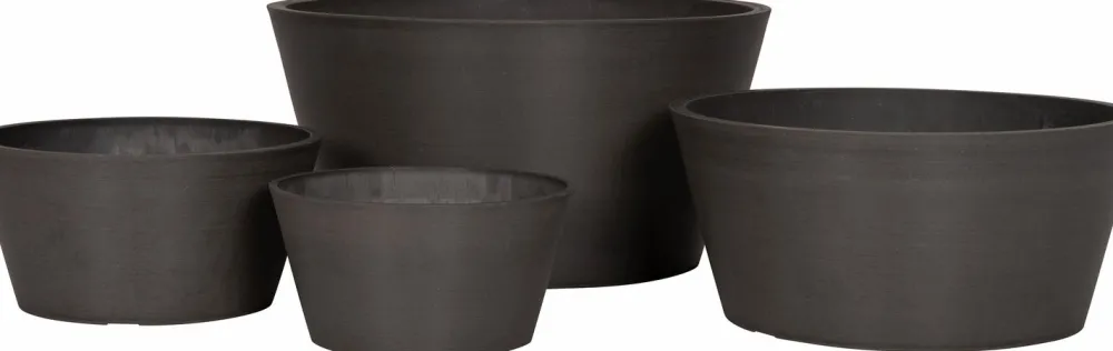 Online Blumentopf Boaz grau D 31 H 15 cm Blumentöpfe|Blumentöpfe & Pflanzgefäße