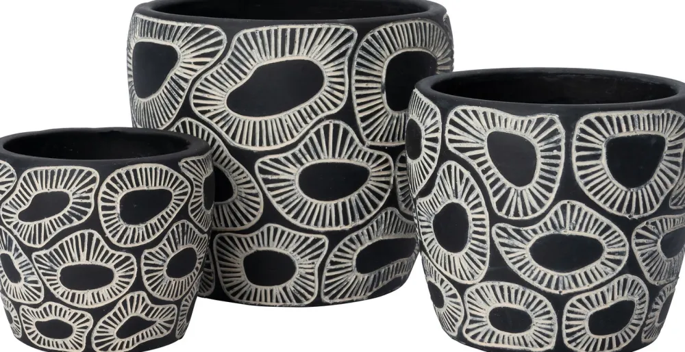 Online Blumentopf Carl schwarz D 11 H 10 cm Blumentöpfe|Blumentöpfe & Pflanzgefäße