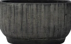 Best Blumentopf Cort schwarz 24 x 15,5 x 14 cm Blumentöpfe & Pflanzgefäße|Blumentöpfe