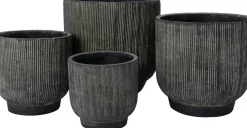 Best Blumentopf Cort schwarz D 18 H 18 cm Blumentöpfe & Pflanzgefäße|Blumentöpfe