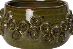 New Blumentopf Dante grün D 21,5 H 11 cm Blumentöpfe|Blumentöpfe & Pflanzgefäße