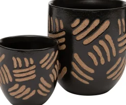 Outlet Blumentopf Dio D 7,5 cm H 7,5 cm schwarz Blumentöpfe & Pflanzgefäße|Blumentöpfe