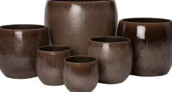 Sale Blumentopf Feda braun D 28 H 28 cm Blumentöpfe|Blumentöpfe & Pflanzgefäße