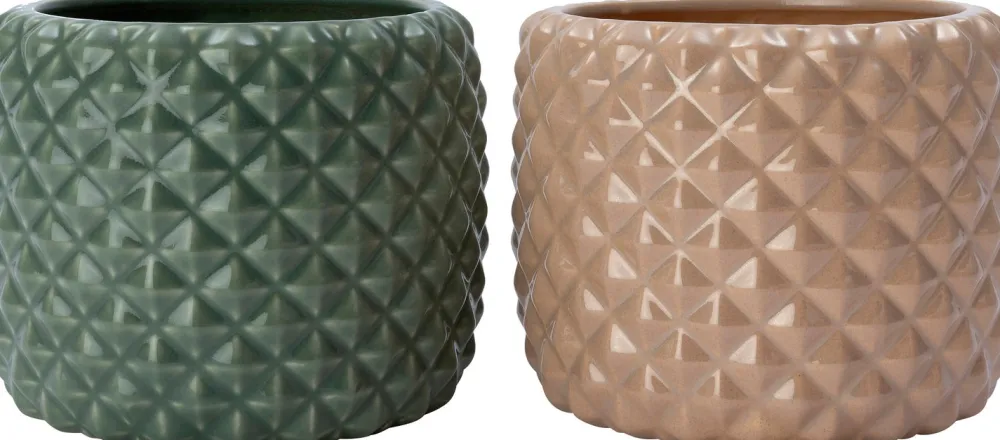 Online Blumentopf Floris grün D 20 H 18 cm Blumentöpfe & Pflanzgefäße|Blumentöpfe