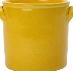 Clearance Blumentopf Gaia D 20 H 20 cm gelb Blumentöpfe|Blumentöpfe & Pflanzgefäße