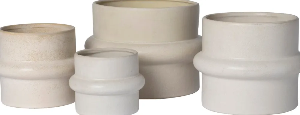 Online Blumentopf Helle creme D 19,5 H 15,5 cm Blumentöpfe & Pflanzgefäße|Blumentöpfe