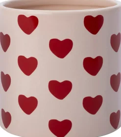 Online Blumentopf Herzen rosa D 9 H 8 cm Blumentöpfe & Pflanzgefäße|Blumentöpfe
