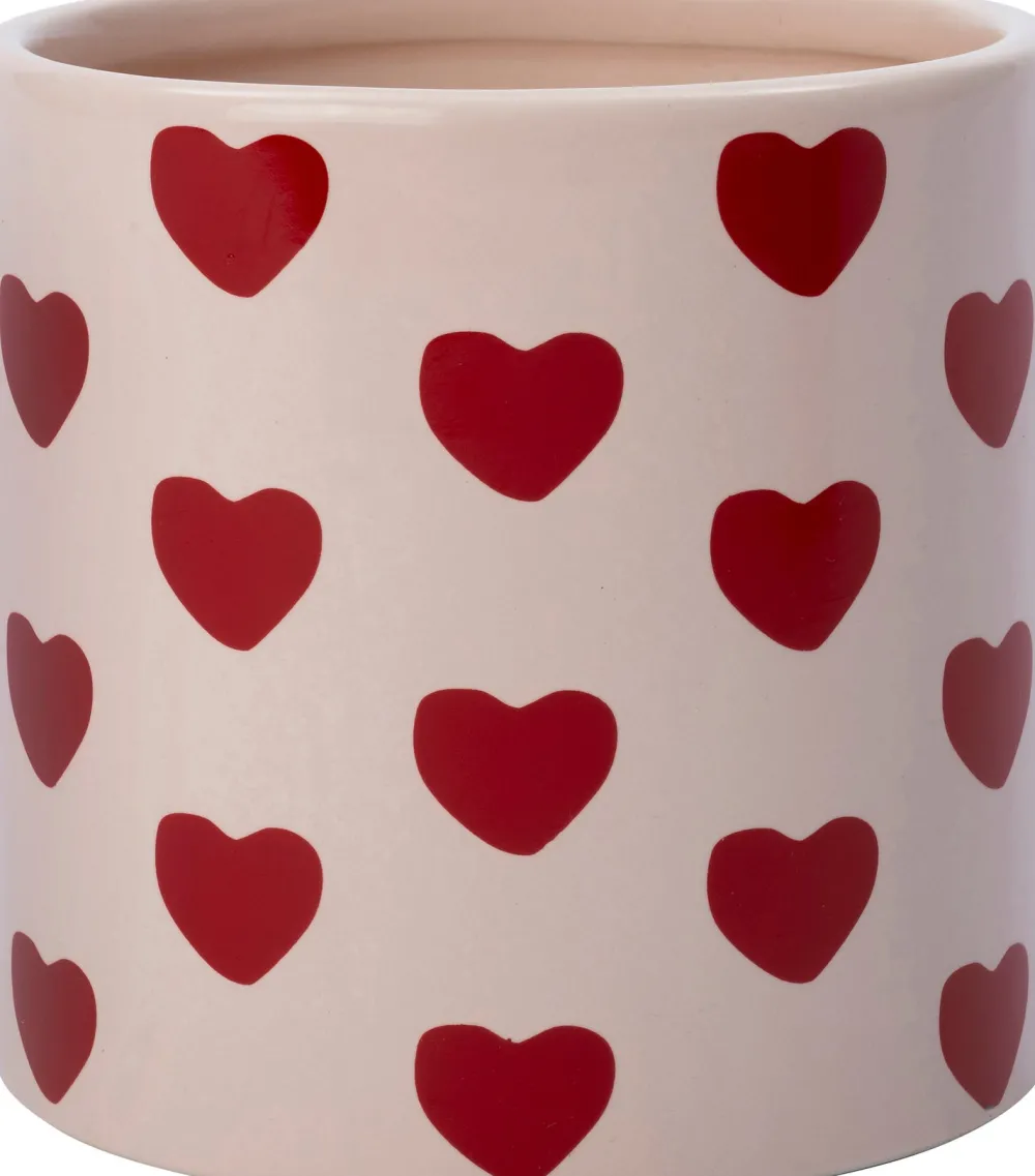 Online Blumentopf Herzen rosa D 9 H 8 cm Blumentöpfe & Pflanzgefäße|Blumentöpfe