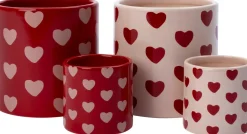 Online Blumentopf Herzen rosa D 9 H 8 cm Blumentöpfe & Pflanzgefäße|Blumentöpfe