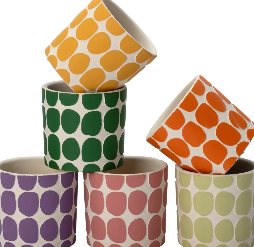 Blumentopf Idar orange D 7 H 6,5 cm Blumentöpfe & Pflanzgefäße|Blumentöpfe